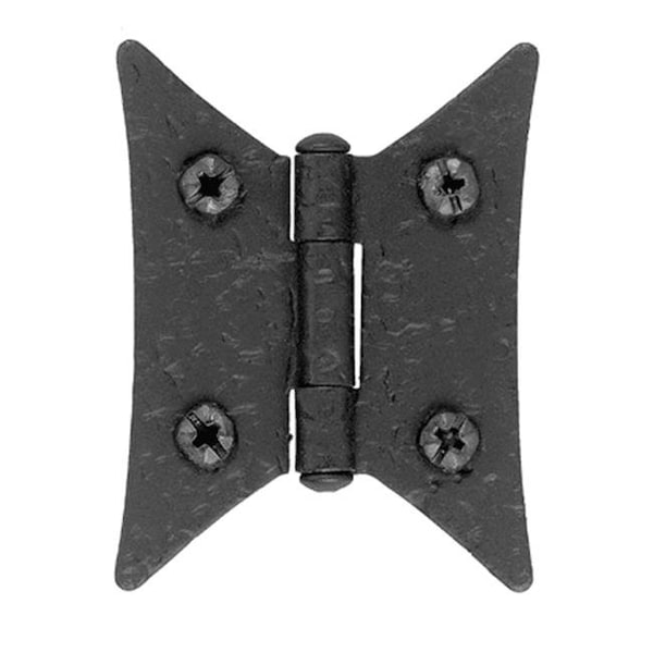 Acorn Mfg Acorn RJ1BQ Flush Rough Iron Surface Mount Butterfly Cabinet Hinge RJ1BQ - main